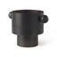 Mercana Juno 6.5H Medium Black Iron Vase