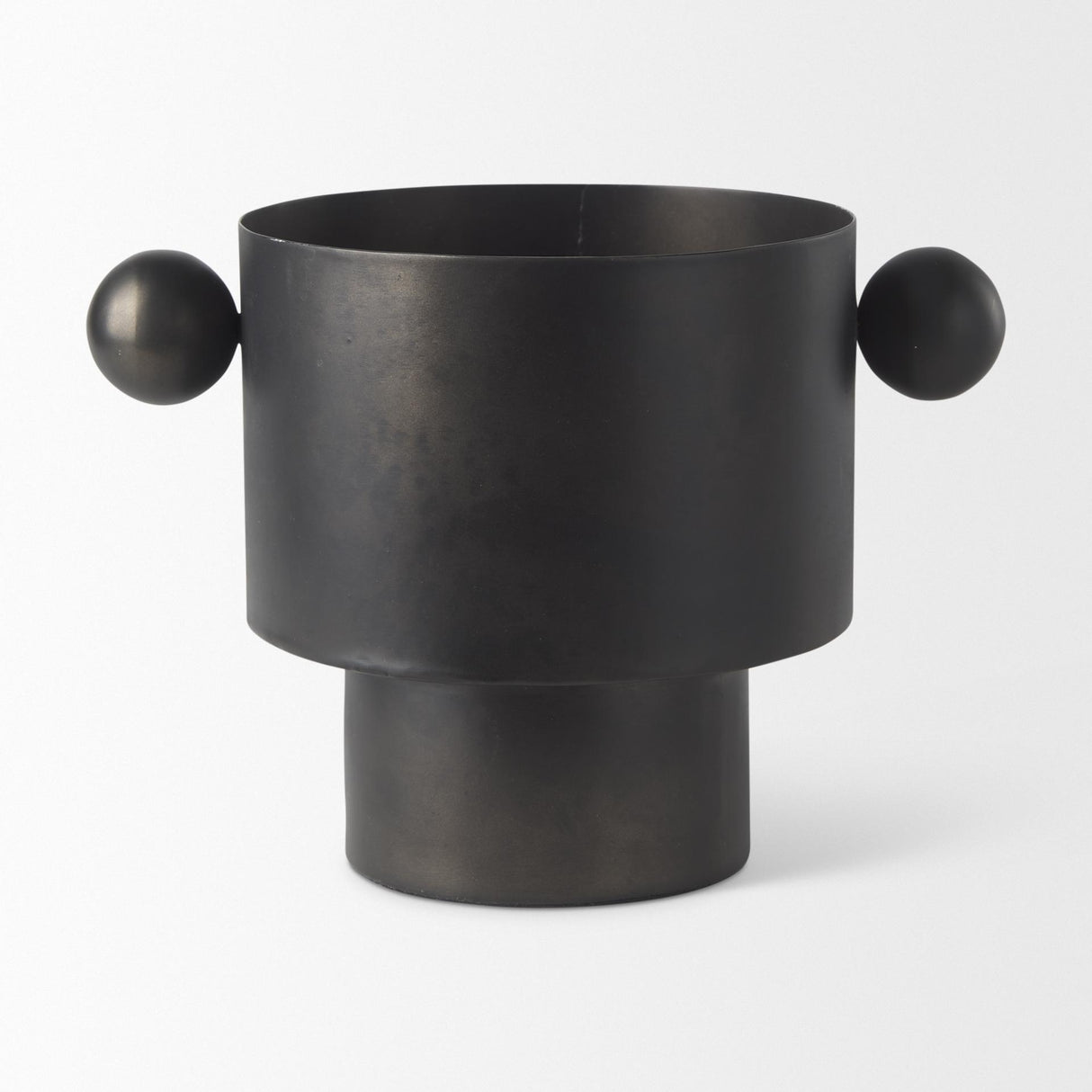 Mercana Juno 6.5H Medium Black Iron Vase