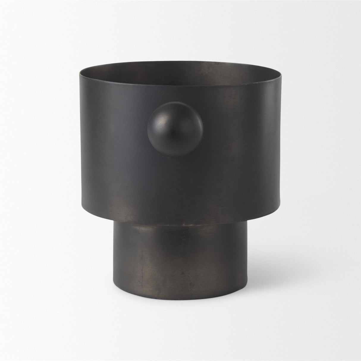 Mercana Juno 6.5H Medium Black Iron Vase
