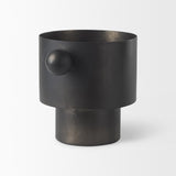 Mercana Juno 6.5H Medium Black Iron Vase