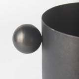 Mercana Juno 6.5H Medium Black Iron Vase