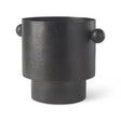 Mercana Juno 8.5H Large Black Iron Vase