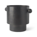 Mercana Juno 8.5H Large Black Iron Vase