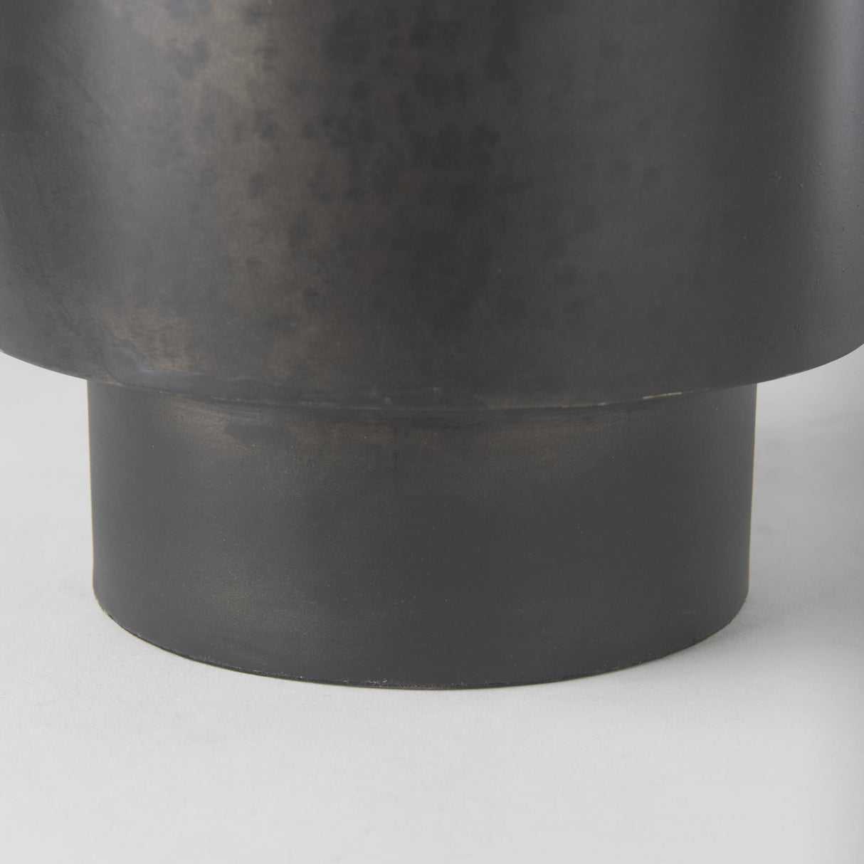 Mercana Juno 8.5H Large Black Iron Vase