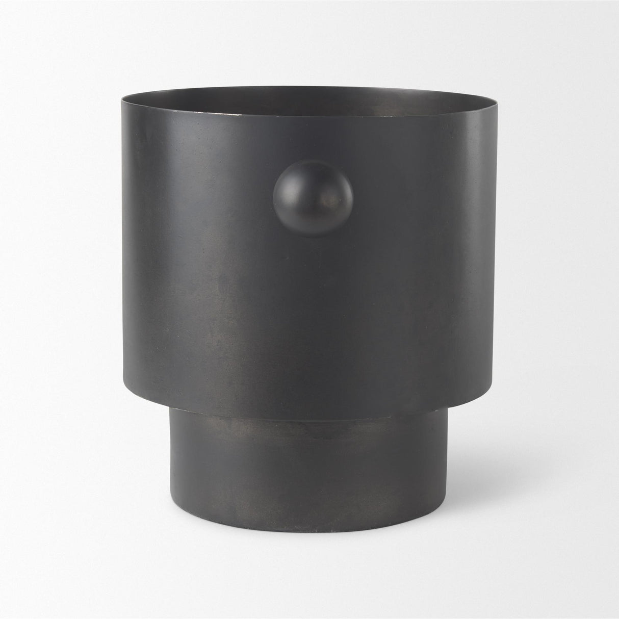Mercana Juno 8.5H Large Black Iron Vase
