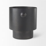 Mercana Juno 8.5H Large Black Iron Vase
