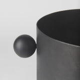 Mercana Juno 8.5H Large Black Iron Vase