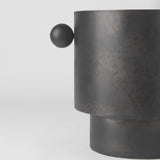 Mercana Juno 8.5H Large Black Iron Vase