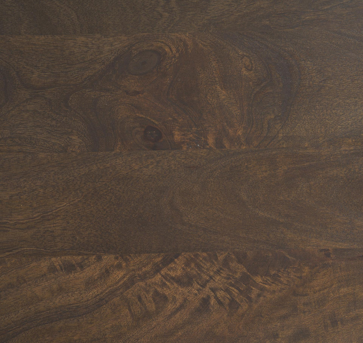 Mercana Terra 48L x 28W x 15H Dark Brown Wood Oval Fluted Coffee Table