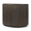 Mercana Terra Fluted Dark Brown 2-Door Accent Cabinet