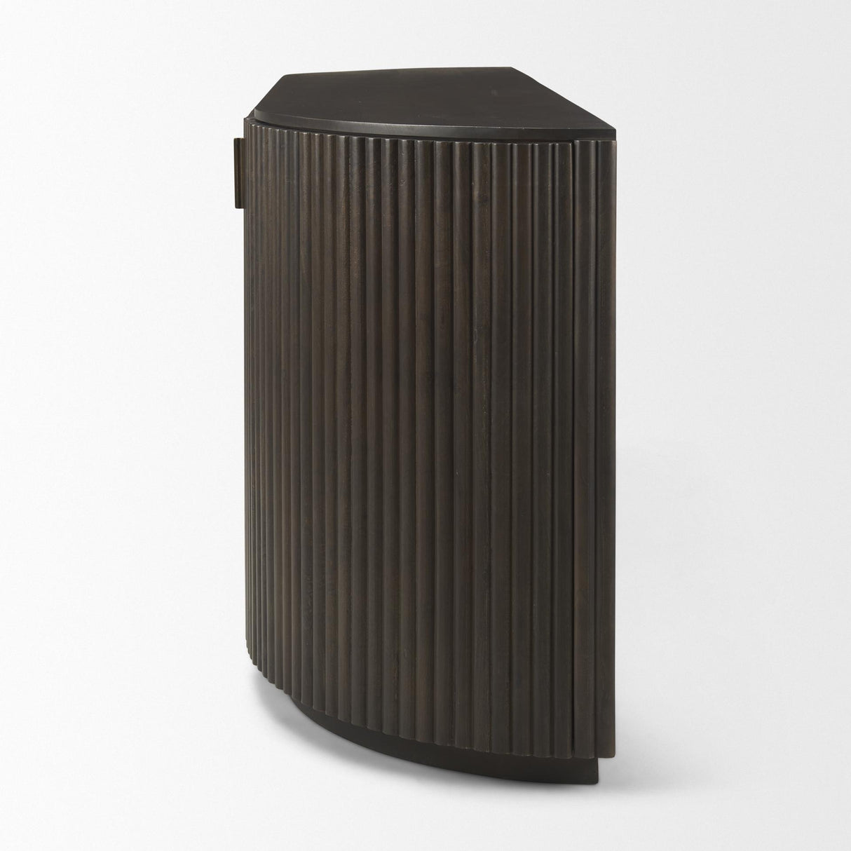 Mercana Terra 72L x 18W x 32H Dark Brown Wood Fluted Sideboard