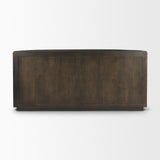 Mercana Terra 72L x 18W x 32H Dark Brown Wood Fluted Sideboard