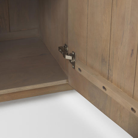 Mercana Terra Light Brown Wood Fluted Sideboard