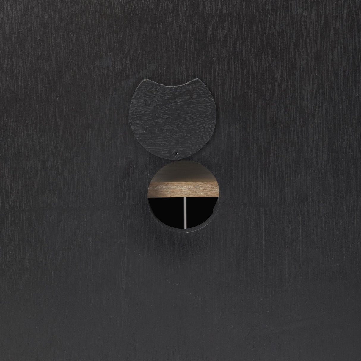 Mercana Sloan 80.0L x 17.0W x 36.0H Black Wood W/Black Metal Frame Sideboard