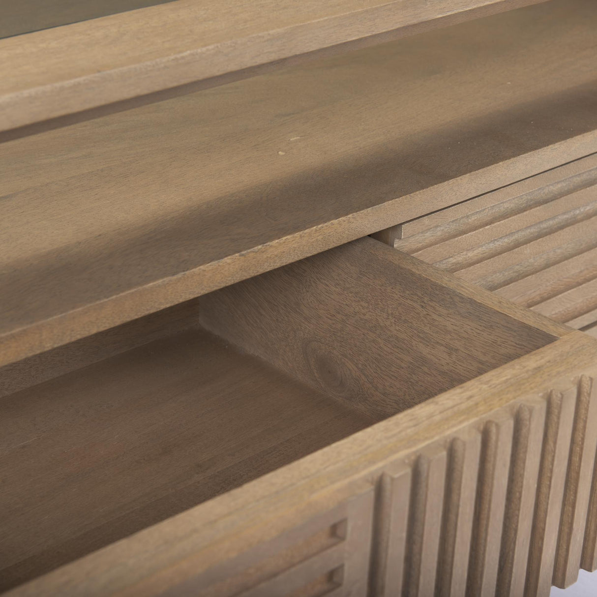 Mercana Sable 38.0L x 27.0W x 18.0H Light Brown Wood Coffee Table