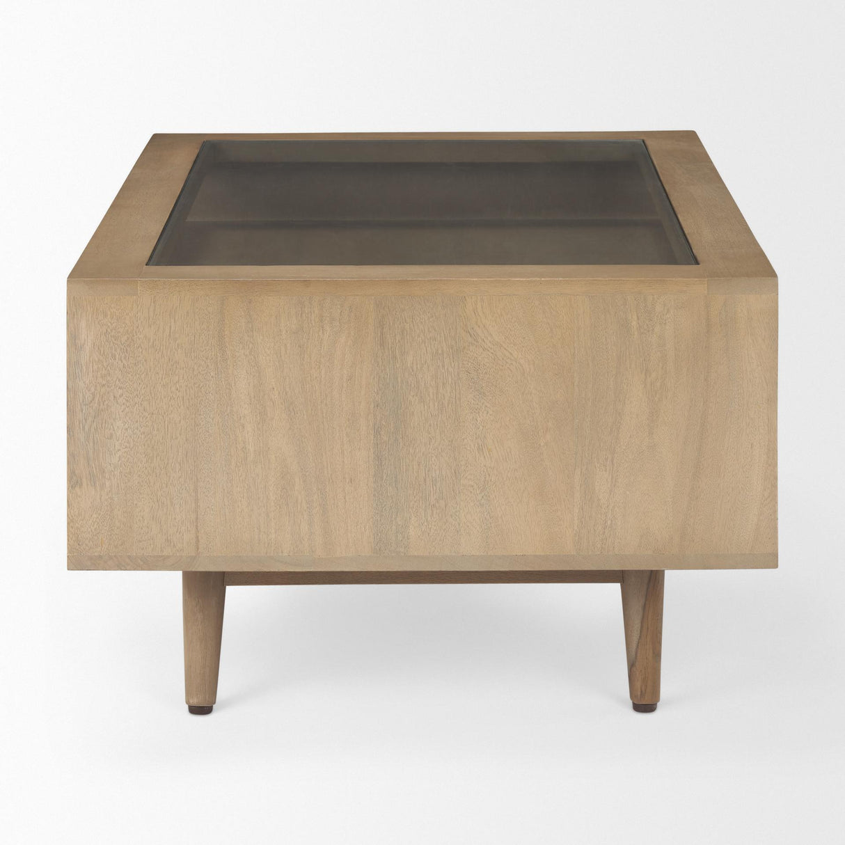 Mercana Sable 38.0L x 27.0W x 18.0H Light Brown Wood Coffee Table