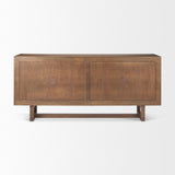 Mercana Grier Medium Brown Solid Wood W/Cane Sideboard
