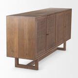 Mercana Grier Medium Brown Solid Wood W/Cane Sideboard