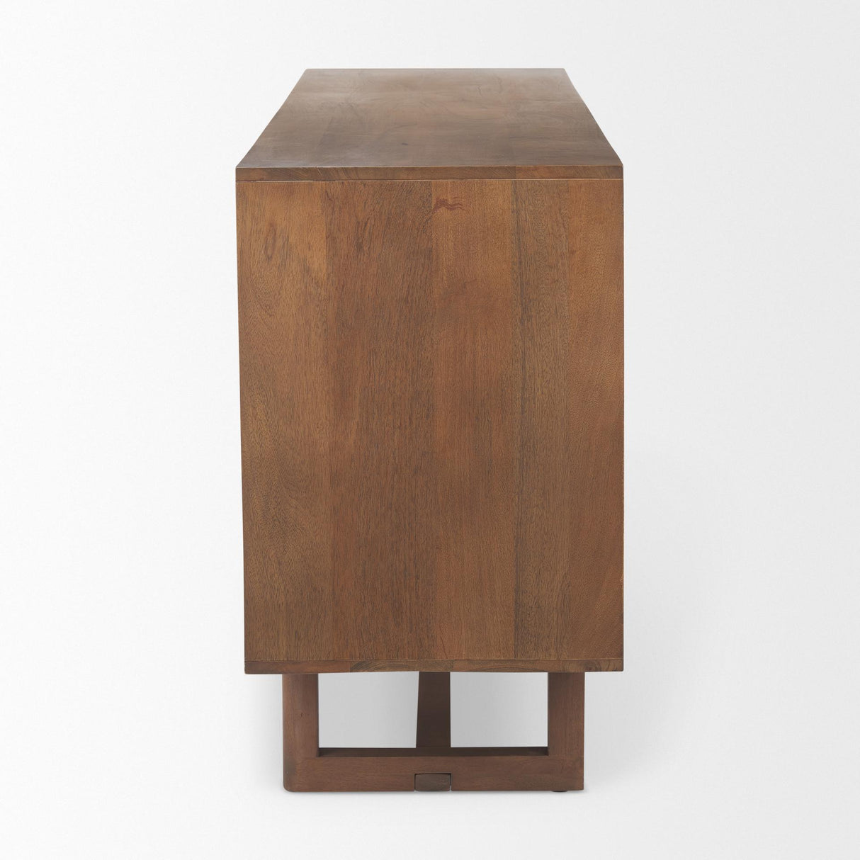 Mercana Grier Medium Brown Solid Wood W/Cane Sideboard
