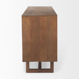 Mercana Grier Medium Brown Solid Wood W/Cane Sideboard