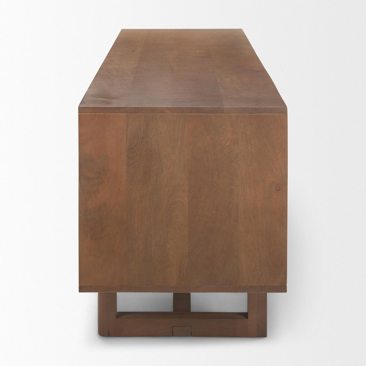 Mercana Grier 65.0L x 18.75W x 23.0H Medium Brown Solid Wood W/Cane Media Console