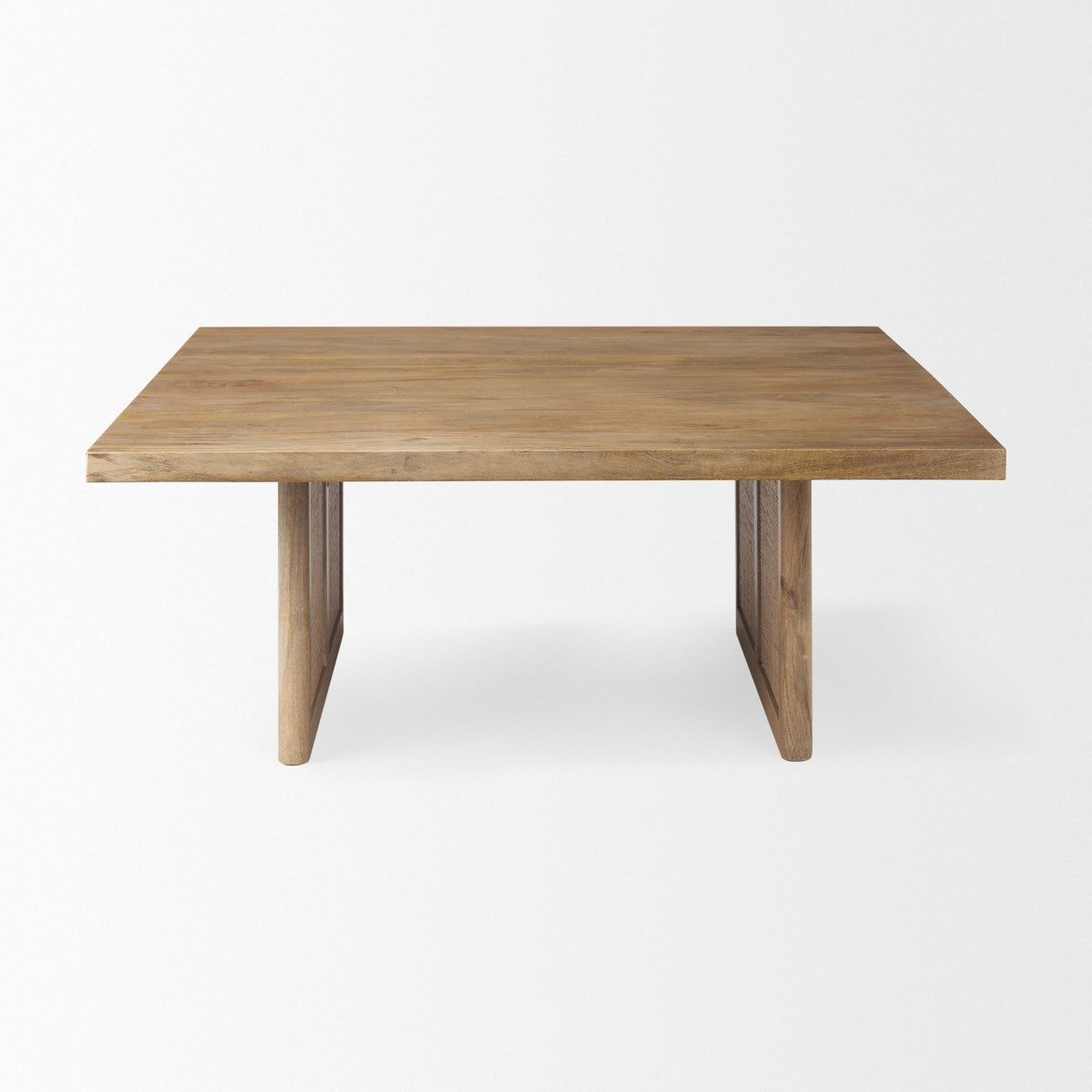Mercana Grier 42" Square Light Brown Wood w/ Cane Coffee Table