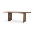 Mercana Grier 84L Medium Brown Wood w/ Cane Dining Table