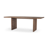 Mercana Grier 84L Medium Brown Wood w/ Cane Dining Table