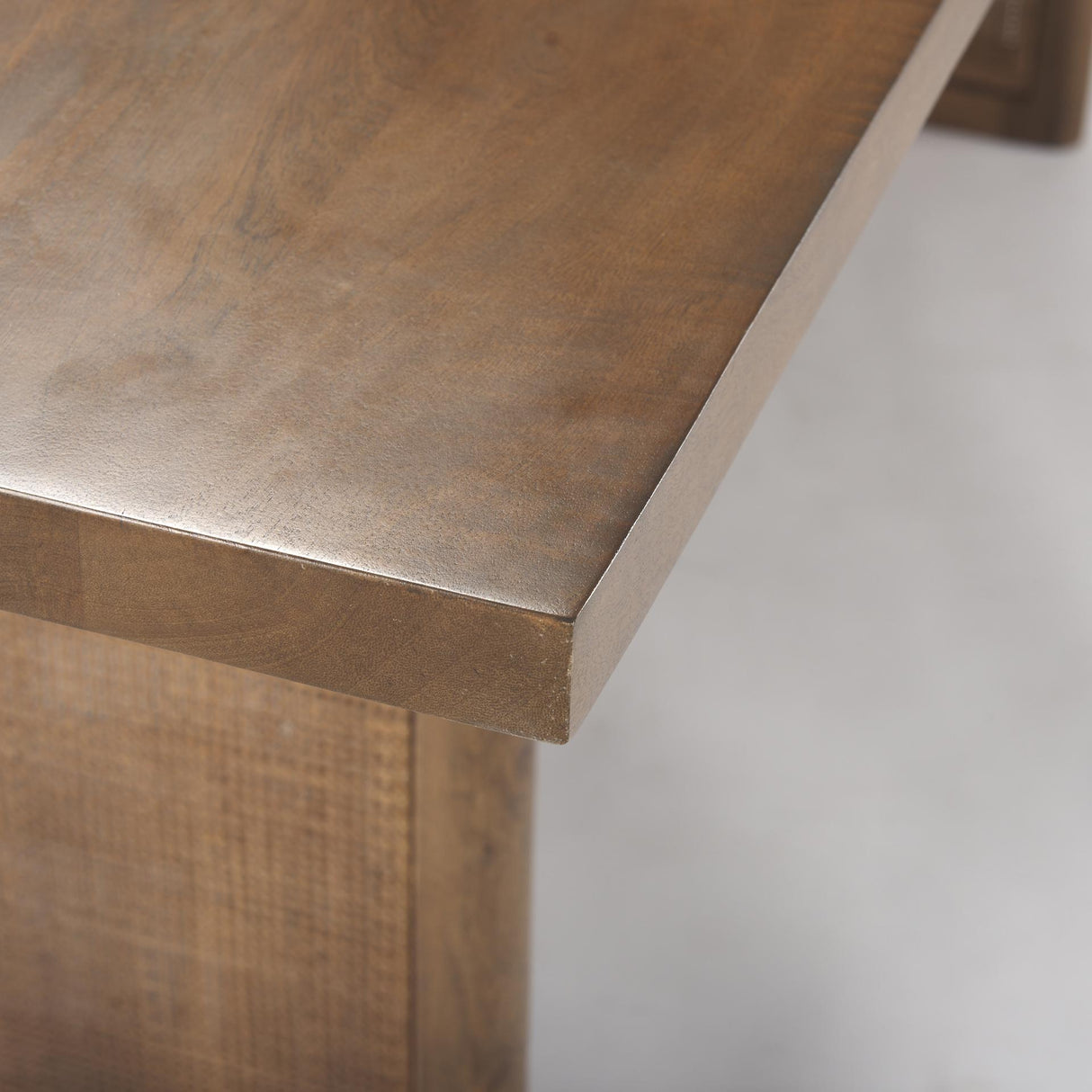 Mercana Grier 84L Medium Brown Wood w/ Cane Dining Table