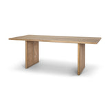 Mercana Grier 84L Light Brown Wood w/ Cane Dining Table