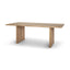 Mercana Grier 84L Light Brown Wood w/ Cane Dining Table