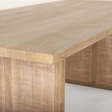 Mercana Grier 84" Light Brown Wood w/ Cane Dining Table