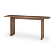 Mercana Grier Medium Brown Solid Wood w/ Cane Console Table