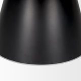 Mercana Mitchell 40.0L x 40.0W x 16.0H Black Metal Pedestal Base with Brown Wood Top Coffee Table