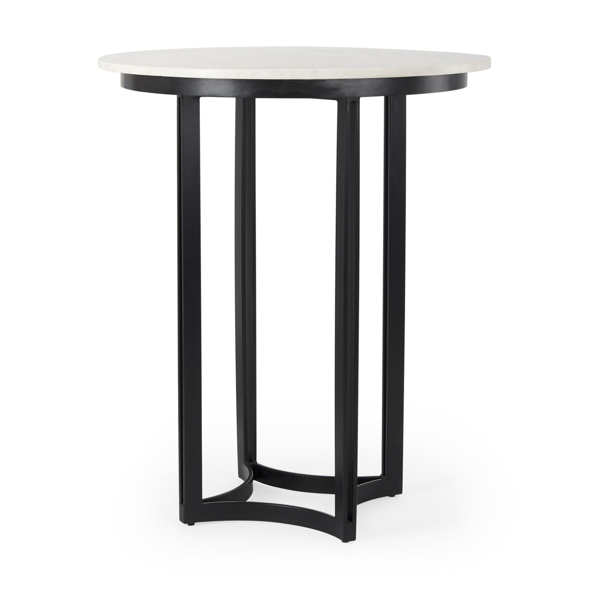 Mercana Tanner Marble & Matte Black Bistro Table