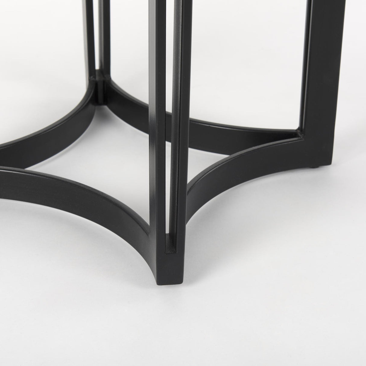 Mercana Tanner Marble & Matte Black Bistro Table