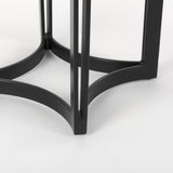 Mercana Tanner Marble & Matte Black Bistro Table