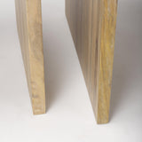 Mercana Chloe 20.0L x 20.0W x 24.0H Set of 2 Cottage Wood Nesting Accent Tables