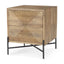 Mercana Cairo 22.0L x 22.0W x 26.0H Wood 2 Drawer Accent table