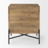 Mercana Cairo 22.0L x 22.0W x 26.0H Wood 2 Drawer Accent table