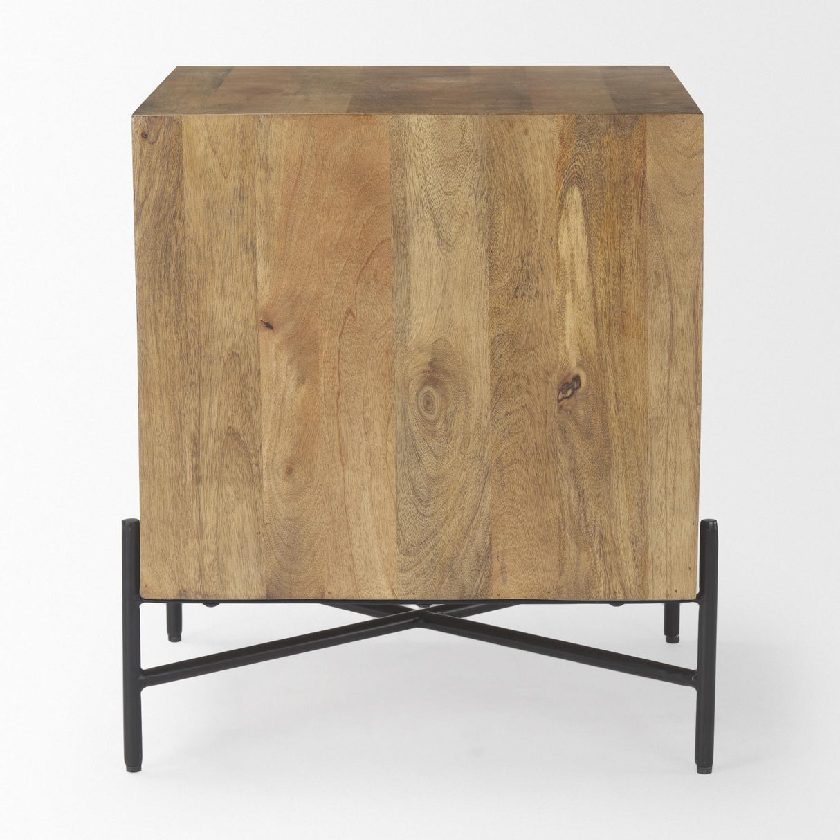 Mercana Cairo 22.0L x 22.0W x 26.0H Wood 2 Drawer Accent table