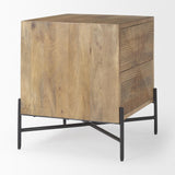 Mercana Cairo 22.0L x 22.0W x 26.0H Wood 2 Drawer Accent table