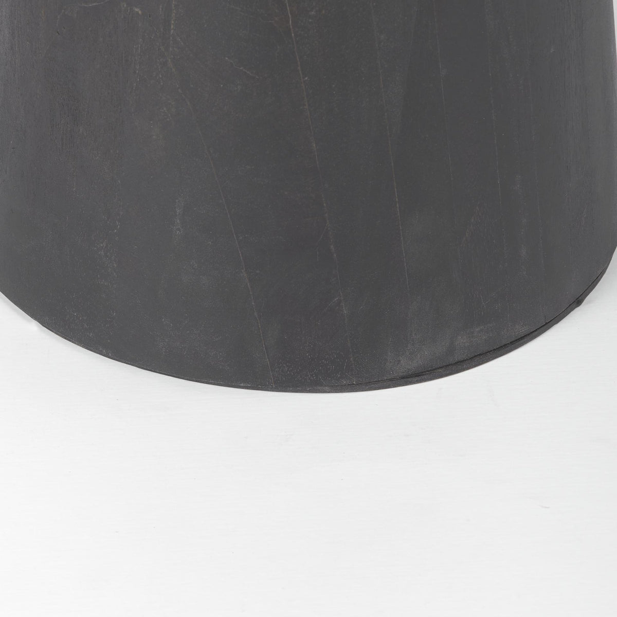 Mercana Maxwell 32" Round Black-Brown Wood w/ Black Metal Pedestal Bistro Table