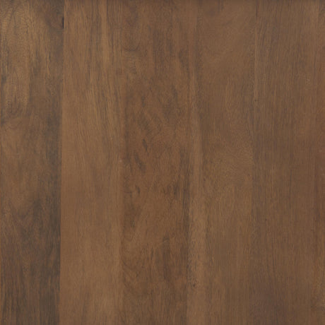 Mercana Maddox 40.0L x 18.5W x 32.75H Brown Solid Wood Black Metal 2 Door Accent Cabinet