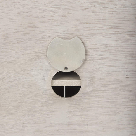 Mercana Braxton 33.5L x 18.5W x 31.5H Beige Wood W/Black Accents 2 Door Accent Cabinet