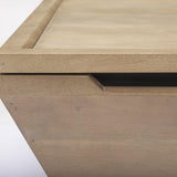 Mercana Wyatt 41.0L x 41.0W x 16.0H Brown Wood Angular Coffee Table