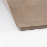 Mercana Wyatt 41.0L x 41.0W x 16.0H Brown Wood Angular Coffee Table