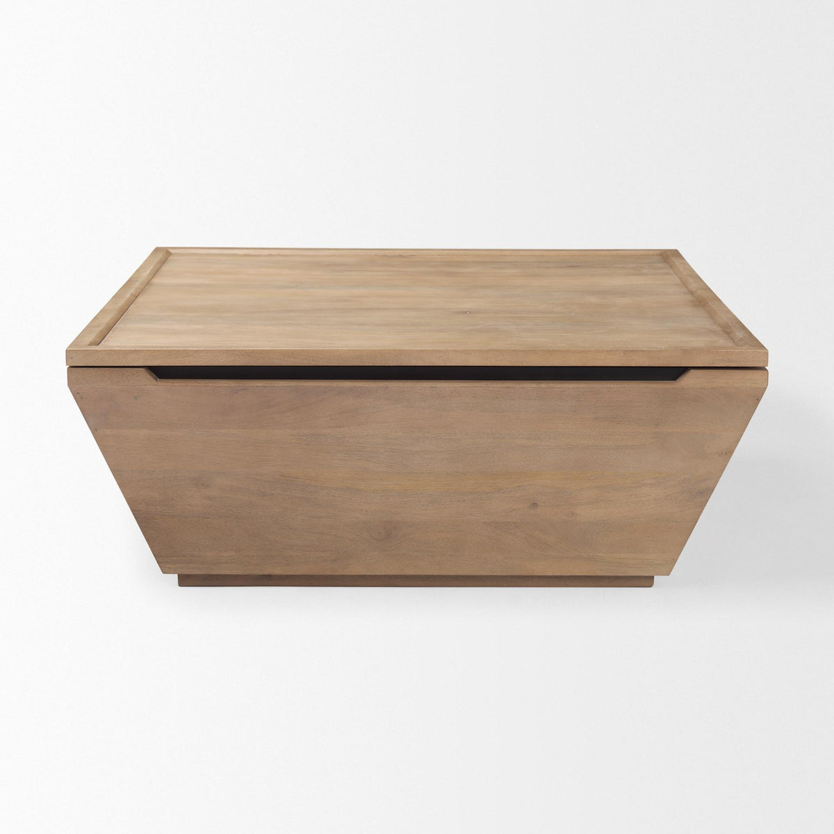 Mercana Wyatt 41.0L x 41.0W x 16.0H Brown Wood Angular Coffee Table