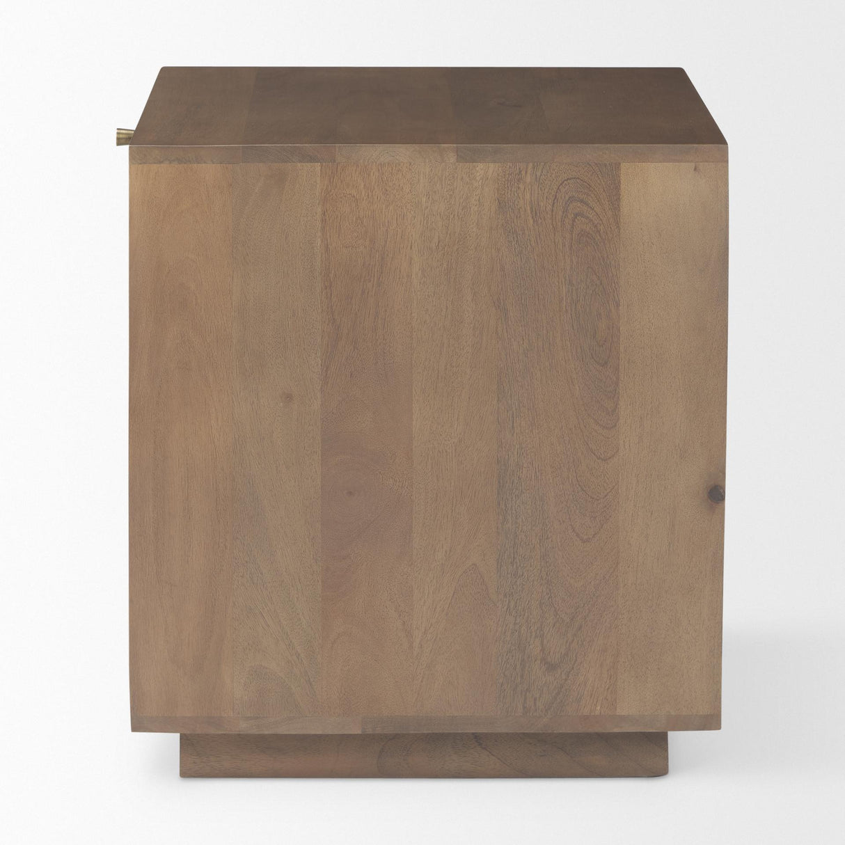 Mercana Grier Medium Brown Wood w/ Cane End Table