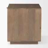 Mercana Grier Medium Brown Wood w/ Cane End Table
